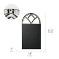 thumbnail image 6 of Crystal Art Gallery Gray Distressed Arched Window Pane Wall Hanging Decorative Photo Collage Picture Frame - 31.5" x 18", 6 of 6