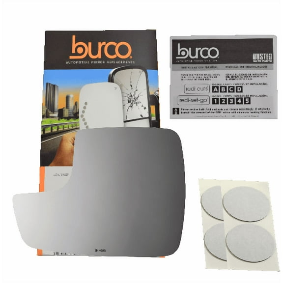 Burco Side View Mirror Replacement Glass - Clear Glass - 4608