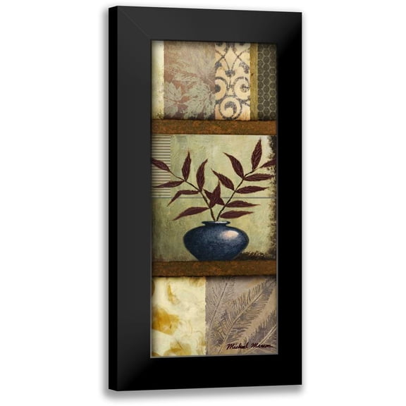 Marcon, Michael 8x14 Black Modern Framed Museum Art Print Titled - Vase Ornament II