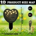 thumbnail image 2 of PpgejGEK 2D Flat Butterfly Heart Memorial Garden Stake, Weatherproof Acrylic Outdoor Decoration for Flower Bed Lawn, 12 Inch, 2 of 6