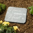 thumbnail image 2 of Pavilion Gift Company 25301 Home is Where-7.75" x 7.75" Garden Stone, Light Gray, White, 2 of 7