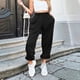 thumbnail image 1 of Pntutb Pantalones de chándal de cintura alta con bolsillo casual de moda delgada para mujer Pantalones Pntutb Pntutb-2095, 1 of 3
