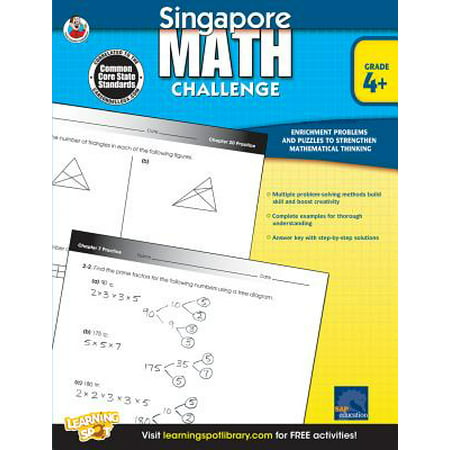 Singapore Math Challenge, Grades 4 - 6 (Best Math Enrichment Singapore)