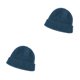 thumbnail image 3 of Minnieouse Gorros Gorros de punto de invierno Lana Lindo Cuff Hat Pullover Hip Hop Ropa fría a prueba de viento Regalos para esquiar azul azul profundo 2piezas, 3 of 6