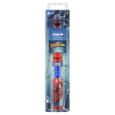 Oral-B Kid's Battery Toothbrush featuring Marvel's Spiderman, Soft Bristles, for Kids 3 