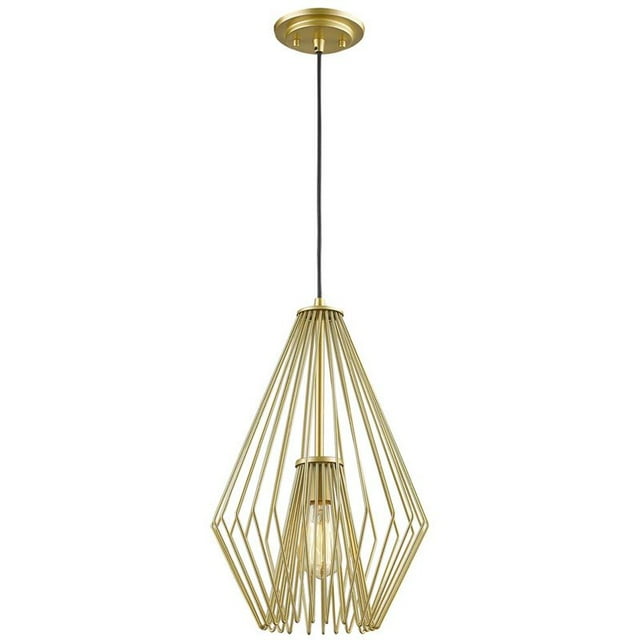 Z-Lite Quintus 12.25" Mini Pendant in Metallic Gold