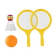 thumbnail image 2 of Children's Badminton Tennis Set with Ball and Badminton Shuttlecock Lightweight Yellow, 2 of 9