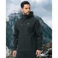 thumbnail image 3 of Xidunhg Men's Softshell Jacket with Hood Waterproof Windbreaker Lightweight Rain Shell Jacket for Outdoor Hiking Travel, 3 of 9