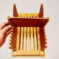thumbnail image 4 of CNKOO Bamboo Bread Guide Bagel Cutter Homemade Bread loaf Cutting Wooden Tray, 4 of 6