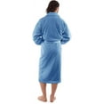 Marquess Terry Cloth Robes for Men AllCotton Blue Bathrobe, Luxury Shower Robe Long Shawl