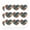 Clear, variant on Harry Potter Stylized House Crests Heart Shaped Planner Calendar Scrapbook Craft Stickers