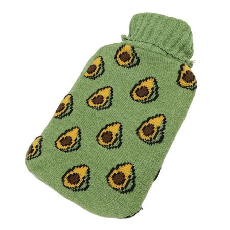 

Hot Water Bottle Bag 2000ML Hot Water Bottle Hot Water Bag With Soft Knitted Cover For Neck Shoulder Warm For Winter Avocado