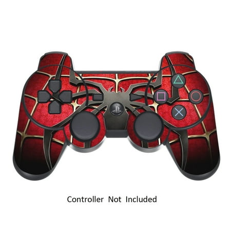 Ps3 Controller Skin - Skin Stickers for Playstation 3 Controller - Vinyl Sticker for DualShock 3 Wireless Game PS3 Sixaxis Controllers - Protectors Sticker Controller Decal Widow Maker Black