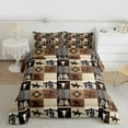 thumbnail image 2 of Homewish Rustic Western Cowboy Bedding Comforter Set,Retro Bbull Skull Twin Comforter Sets,Vintage Aztec Geometric Bedding Set For Boys Kids,Microfiber Bedroom Decor Reversible,2-Piece, 2 of 8