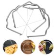 thumbnail image 2 of Miangastore 1 Set 4Pcs Stainless Steel Cheese Slicers Practical Wire Cheese Cutters (Silver), 2 of 9