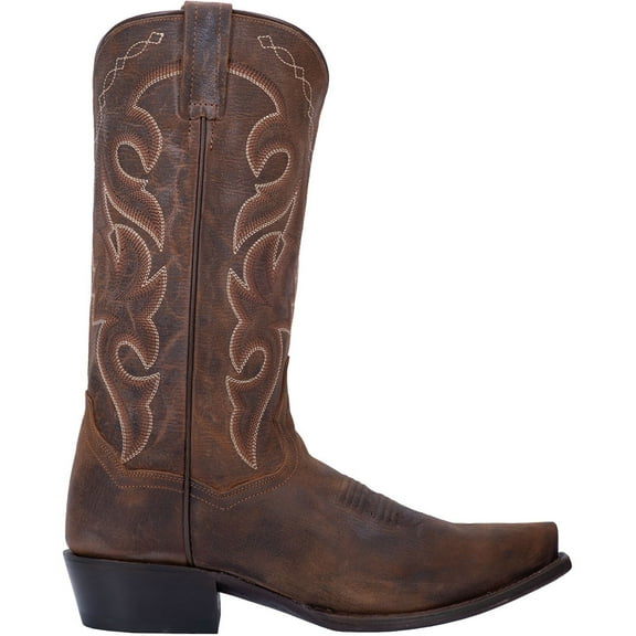 Dan Post Boots Mens Renegade Distressed Embroidered Snip Toe Pull On Cowboy