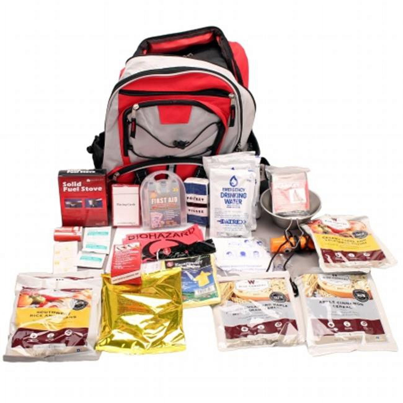 Ready America 70285 Kit d'urgence Deluxe pour 2 personnes, sac à dos de 3 jours Ready America