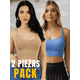 thumbnail image 5 of Set De 2 Tops Unitalla Mujer Deportivo Con Relleno Blusa Croptop, 5 of 8