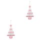 thumbnail image 3 of Injueey Adornos decorativos de letras navideñas, colgantes de árbol de Navidad, colgantes de para colgar en la pared, guarnición de Type2 NO2, 3 of 6