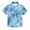 Abstract Blue Splashes, variant on Dailycode Small Short Sleeve Button Down Shirts Sun Moon Face and Swirling Clouds Casual Shirt 3-10 Years