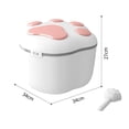 thumbnail image 2 of pitrice 10KG Dog Food Storage Container Cereal Rice Case Organizer Sealed Can Pink, 2 of 9