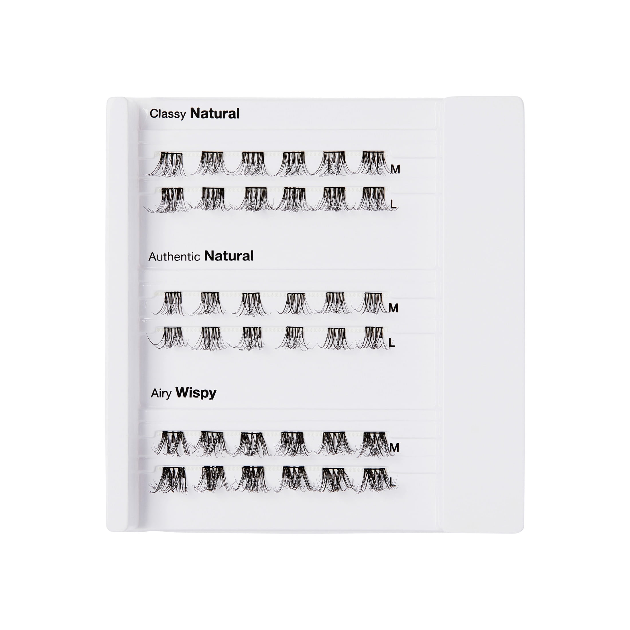 KISS Holiday Gift Set Self Adhesive Eyelashes, All Star, 14 mm, 36 Lash Clusters