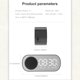 thumbnail image 3 of Kearding Reloj despertador digital Superficie del espejo Funcionamiento con botones Altavoz 5.0 compatible con Bluetooth Reproductor de MP3 inalámbrico Decoración del hogar Negro Kearding HA011281-01B, 3 of 6