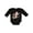 AB-Black, variant on Sock Monkey Gingerbread Boys or Girls Long Sleeve Baby Bodysuit