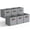 Dusty Gray, variant on GRANNY SAYS Cube Storage Bins with Leather Handles, 11 Inch Collapsible Fabric Storage Bins for Closet Organization, Clothing Storage Bins for Shelves, 6-Pack, Khai