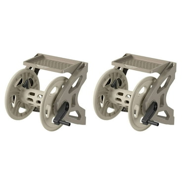 Suncast Handler 200ft. Plastic Wall-Mounted Garden Hose Reel (2 Pack)