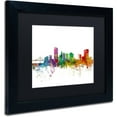 thumbnail image 2 of Trademark Fine Art 'Toledo Ohio Skyline' Canvas Art by Michael Tompsett, Black Matte, Black Frame, 2 of 4