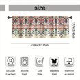 thumbnail image 3 of SPXUBZ Vintage Ethnic Geometric Pattern Window Valance, Rod Pocket Kitchen Curtains Valance for Bathroom Living Room Small Window Treatment, 1 Panel, 3 of 5