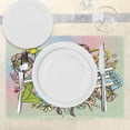 thumbnail image 3 of Ambesonne Hippie Place Mats Set of 4, Man Woman Peace, Standard Size, Multicolor, 3 of 6
