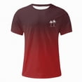 thumbnail image 4 of NOLDARES Summer Men's Graphic Print Crewneck Tees Short Sleeve Beach Vacation T-Shirts(Red,3XL), 4 of 5