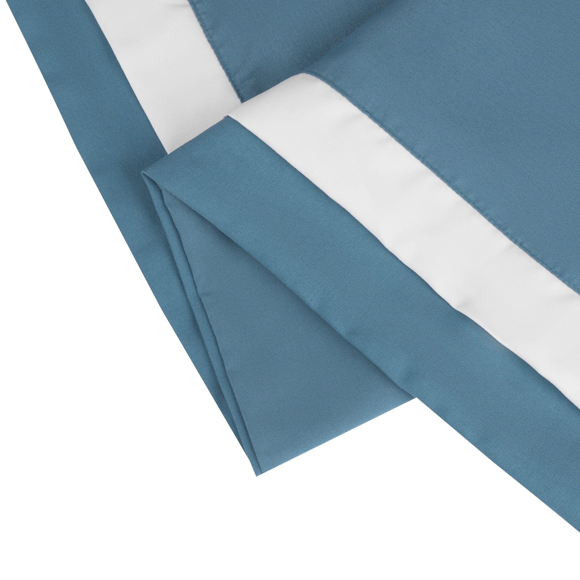 Unique Bargains Polyester Wrinkle Resistant Pillow Shams Set of 2 with Envelope Closure Queen Blue
