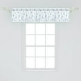thumbnail image 2 of Ambesonne Rain Window Valance, Silhouette Raindrops Grid, 54" X 12", Cobalt Blue Pale Blue, 2 of 3