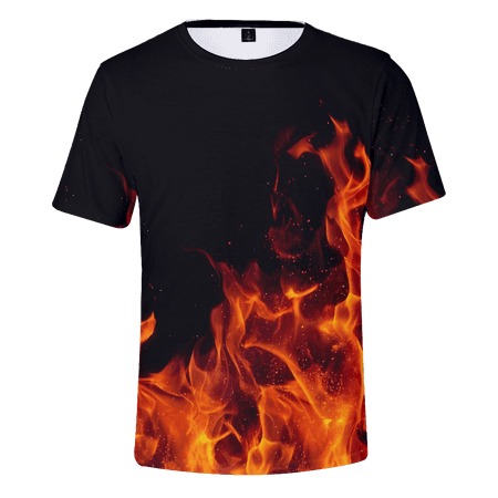 

MLFU Mens Kids Cartoon Graphic T-Shirts Classic-Fit Clothing Up to 8XL