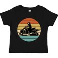 thumbnail image 3 of Inktastic Snowmobile Retro Sunset Boys or Girls Toddler T-Shirt, 3 of 5