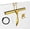 Gold, variant on 14-Inches Stainless Steel Shower Squeegee Set, Include Shower Door Hook, Adhesive Hook and Spare Silicone Blade, Window Squeegee for Shower Glass Door, Bathroom, Mirror, Window and Car Glass