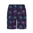thumbnail image 6 of Favoffer Big Boys Swim Trunks Palm Tree Print Double Layer Quick Dry Breathable Elastic Waist Beach Shorts Knee Length Bottoms for Seaside Surfing Vacation Camping Outdoor Travel 5-15Y, 6 of 6