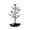 Black, variant on Jewelry Display Necklace Earring Organizer Holder Metal Birds Tree Stand with Tray Antique Bracelet Rings Rack Tower Decoration for Women Girl (11.8 Inch Gold 1PC)