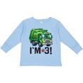 thumbnail image 3 of Inktastic 3rd Birthday Garbage Truck Party Boys Long Sleeve Toddler T-Shirt, 3 of 5