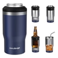 thumbnail image 1 of Can Cooler HAUSHOF, acero inoxidable aislante 4 en 1, 12 onzas, 1 of 8