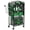 Green, variant on Large Power Tool Organizer Cart with Charging Station, Garage Floor Standing Rolling Drill and Tools Battery Storage Cart on Wheels, Heavy Duty Utility Rack Shelf with 8 Outlet Power Strip, Red