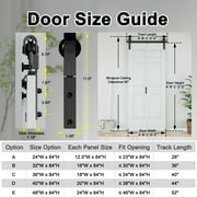 24 X 84 Closet style Paintable 6 Lattice Shapes Interior Bi-Fold Barn Door With Installation Hardware Kit
