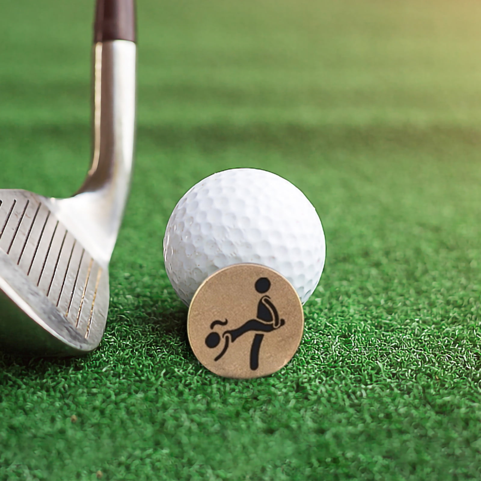 Christmas Clearance! SuoKom Golf Pen Marking Adult Humorous Carrying Golf Marking Tray