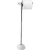 White and Chrome Toilet Tissue Stand