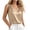 Beige, variant on BLTIBY Women's Silk Satin Tank Tops V Neck Sleeveless Casual Pullover Camisole Dressy Business Office Basic Blouses Under Blazers or Jackets Beige XXL