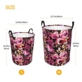 thumbnail image 3 of Picia Rose Flowers Large Laundry Basket, Waterproof, Freestanding Laundry Hamper, Collapsible Tall Clothes Hamper with Extended Handles-Small, 3 of 8