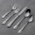 thumbnail image 5 of True Rose 45 Piece Everyday Flatware, Service for 8, 18/0 Stainless Steel, Silverware Set, Silver, 5 of 7